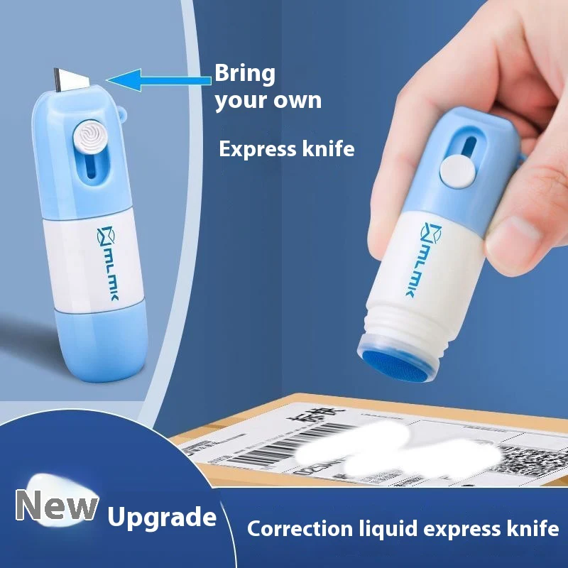 Otvárač otvárača Parcel Box Opener ochrana osobných údajov Tepelný papier Informácie o korekcii Kvapalina Eraser s odbalením noža 2 v 1 ochrannej pečiatky