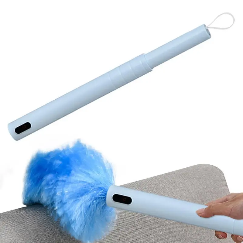 Otáčanie rotácie čistiaceho prostriedku Duster Multifunkcia 360 Spin Electric Feather Dusterova vákuová vákuová batéria Prepracovaná s tlačidlom Touch