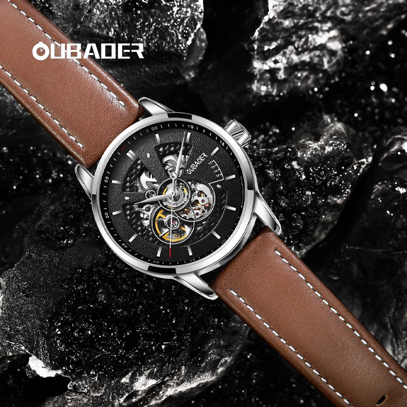 OUBAOER NOVÉ MUŽNÉ AUTOMATICKÉ MECHANICKÉ RÁMKY