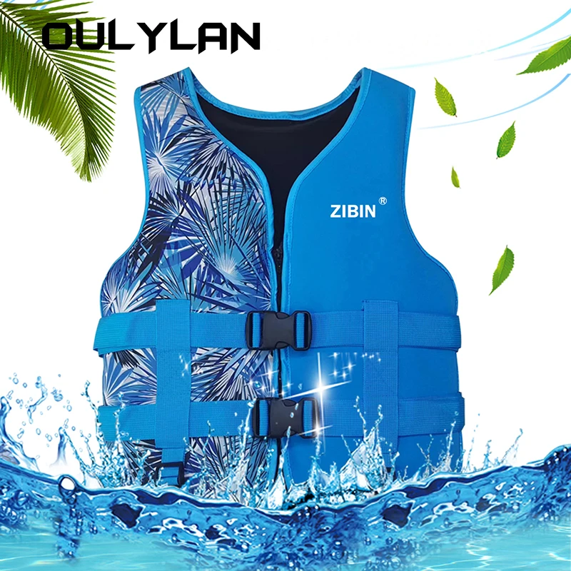Oulylan Neoprene Life Jacket pre dospelých detí New Water Sport vztlak bunda Život vesta plavecké lyžovanie lyžiarska vesta