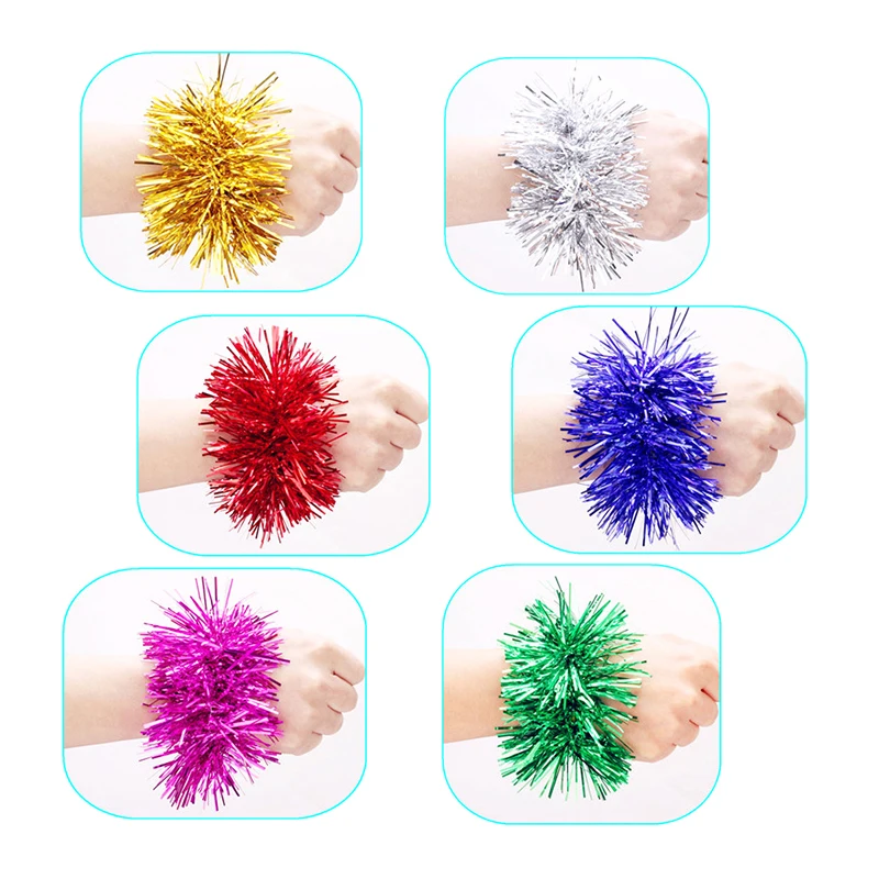 Outdoor 2ks sa aplikuje na športovú hru Pompoms 7 štýly povzbudzujúci kvetinový loptičku Performance Dance kvetinové športové hry náramok