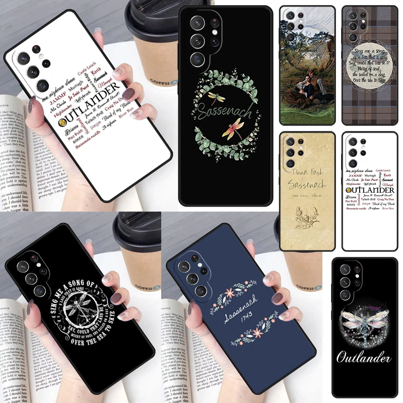 Outlander TV Jamie Fraser Sassenach Dragonfly Cover pre Samsung Galaxy S23 Ultra S22 S20 S21 Fe S8 S9 S10 plus poznámka 10 20 puzdro