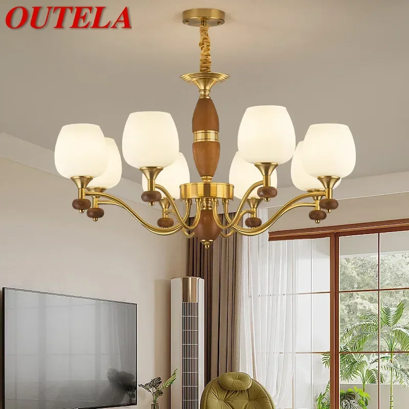 Outula Contemporary Pendent Lamp American Retro vedená obývacia izba reštaurácia Spálňa Štúdium Villa Hotel Model domy luster