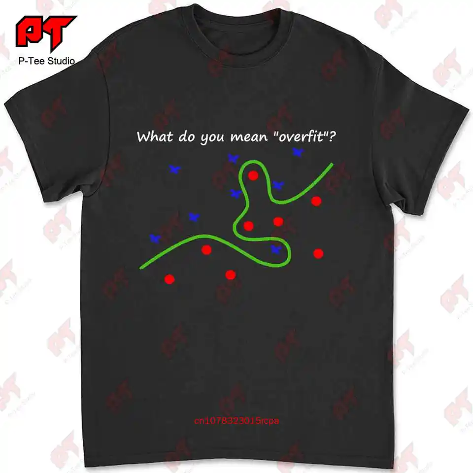 Overfit Data Science, Strojové učenie, tričko Artificial Intelligence Tukm