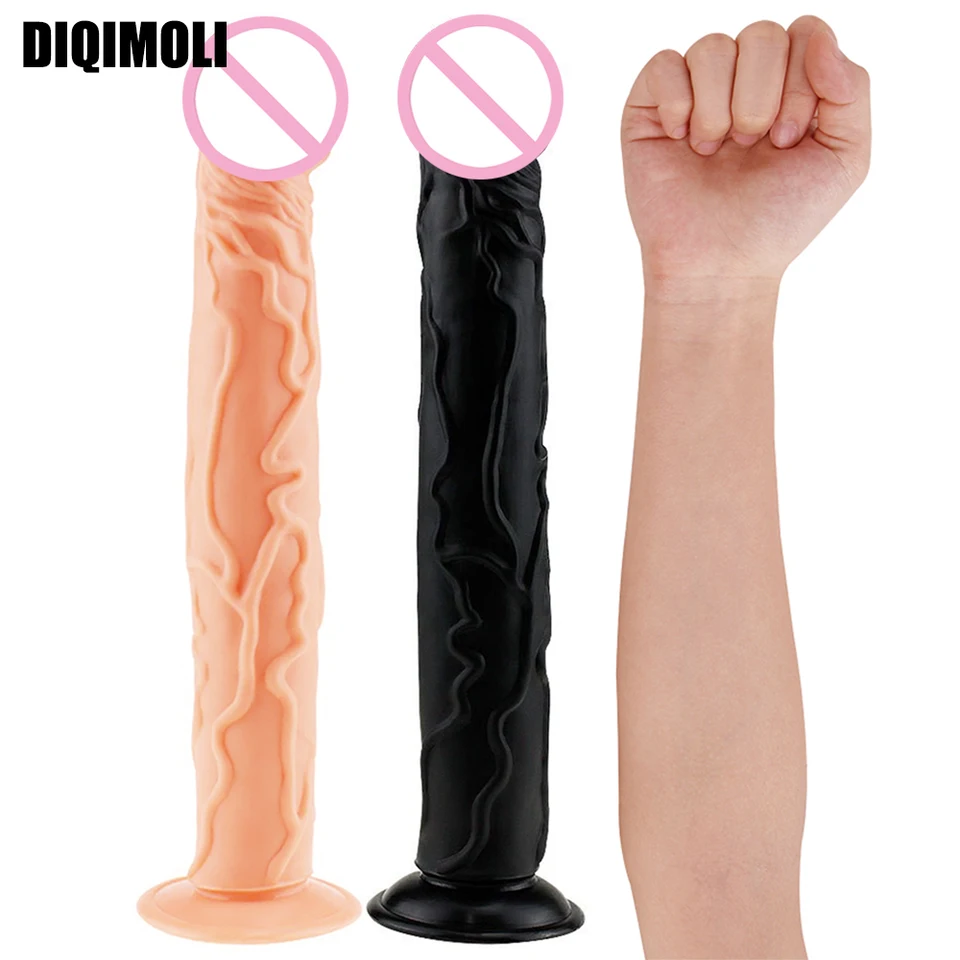 OverLength Dildos Anal zátky Realistický veľký penis veľké péro sexuálne hračky pre ženy masturbácia sexuálny produkt Obrovský falusový análny dilatátor