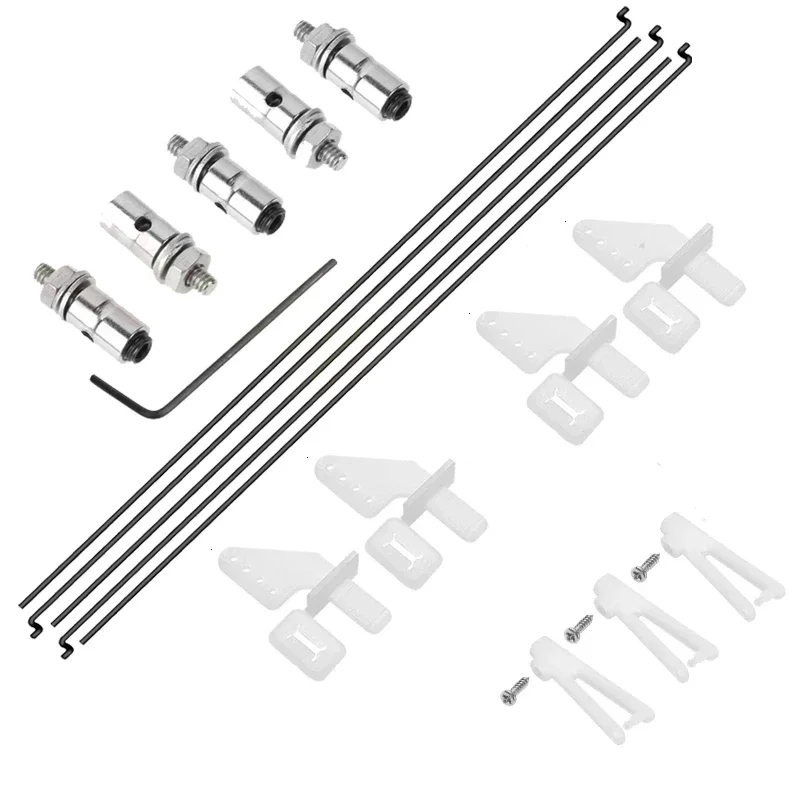 Ovládanie rohov lietadla RC 20x11mm+1,2x21mm Clevis+Pushrod Connector Linkage Stopper