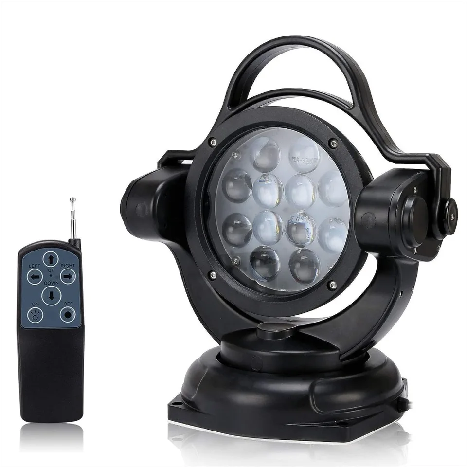Ovládanie svetlu 5000LM 12V 24V 60W 360 ° LED ROTOVANIE OVLADOVANIE PRÁCE SVETLO SPOT SUV OFFORNY TRUCKS DOMOVÝ SECUR SECUR