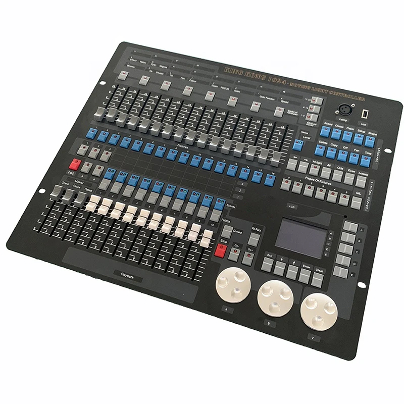 Ovládač DMX 1024 Svetelná konzola DMX 512 DJ Controller Equipment Medzinárodný štandard pre pódium DJ Lighting Moving Head Ligh Ligh
