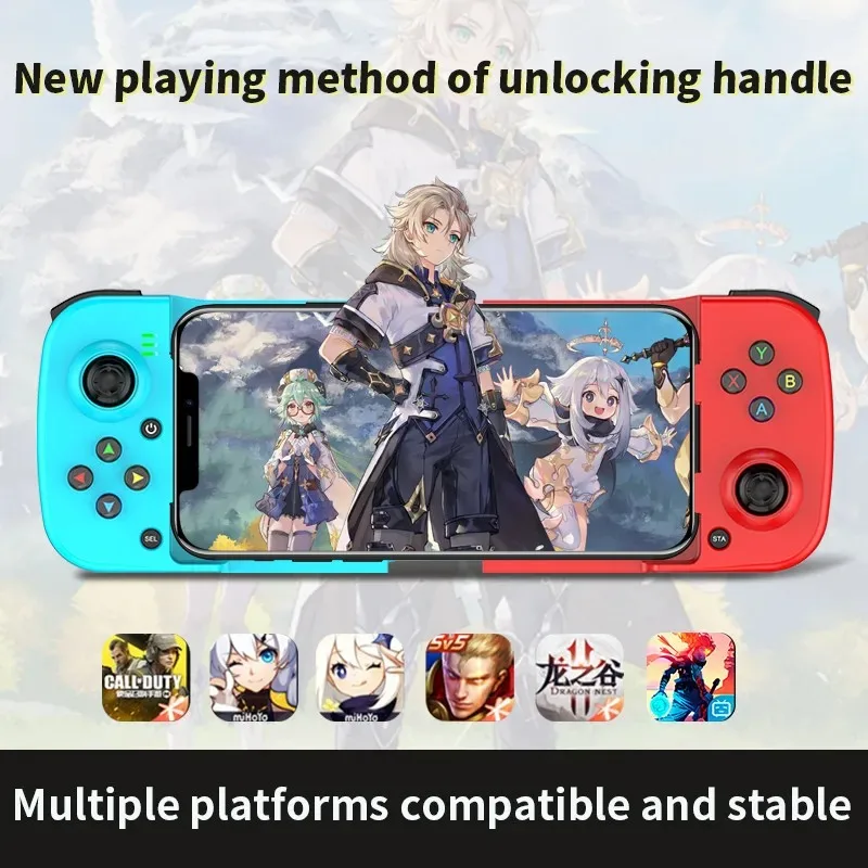 Ovládač mobilného telefónu Gamepad s podporou rozšíriteľnej podpory herného ovládača pre mobilné herné ovládače Android/iOS/HongMeng