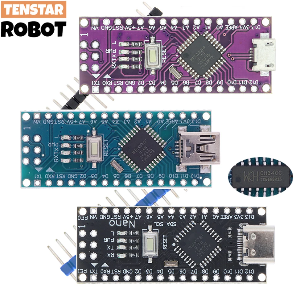 Ovládač Nano 3.0 so starým bootloaderom Mini Micro Micro USB CH340 16MHz ATMEGA328P