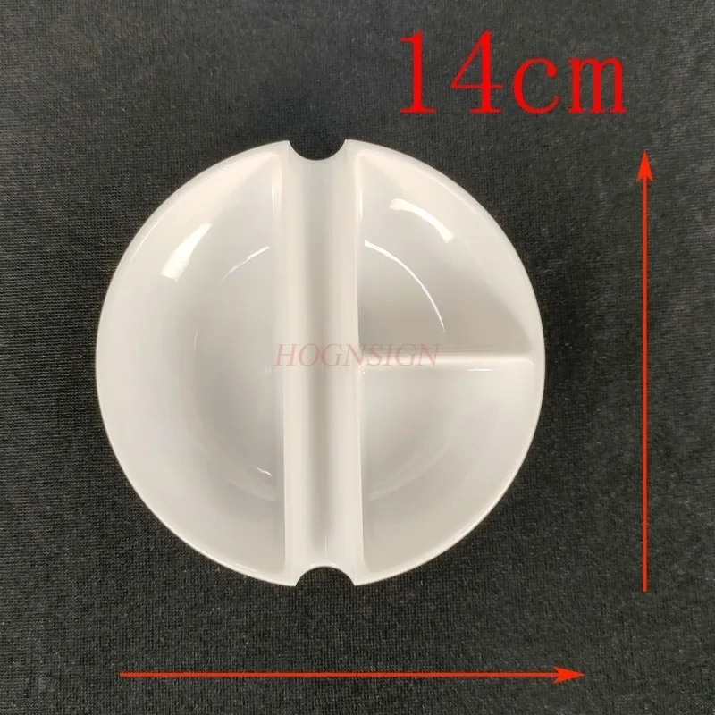 Oválna paleta slivková doska s tromi líniou paleta Watercolor Plate Plat paleta kartónový kartón paleta imitácie porcelánu