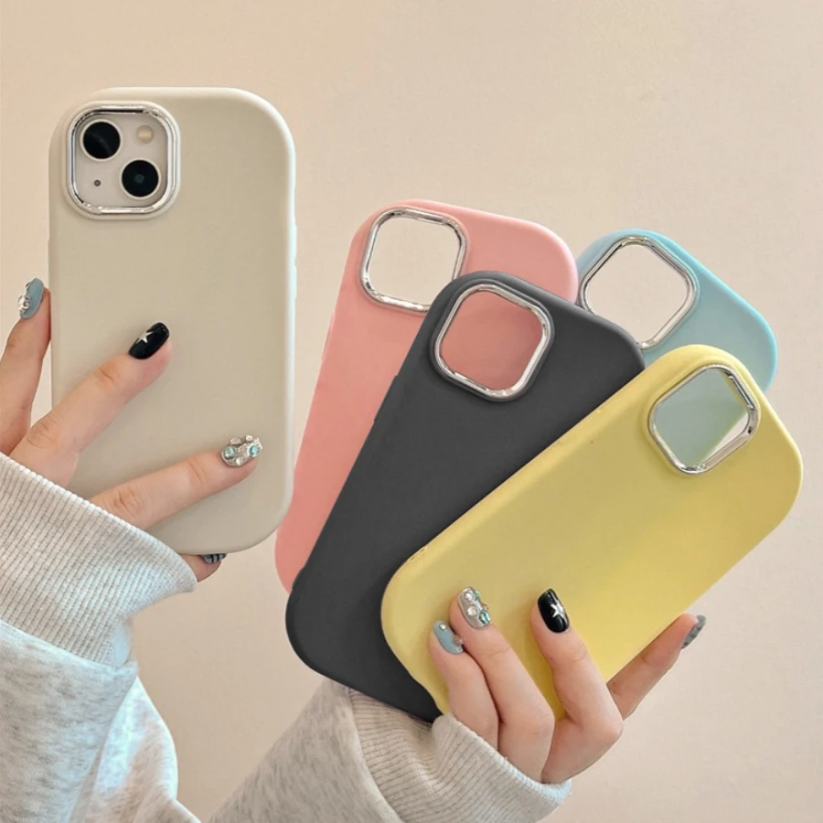 Oválny puzdro na mäkký silikónový telefón pre Samsung Galaxy A52 A52S A12 A22 A32 A11 A21S A31 A51 A71 A50 A50 Platačný kryt Plateného šošovky