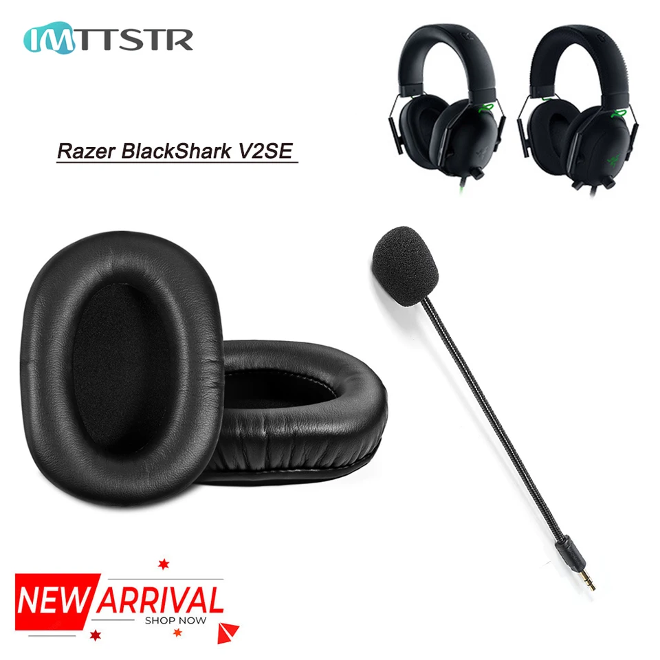 Ovčitá koža skutočná koža pre Razer Blackshark V2SE V2 Su Uši ​​vankúšiky uši
