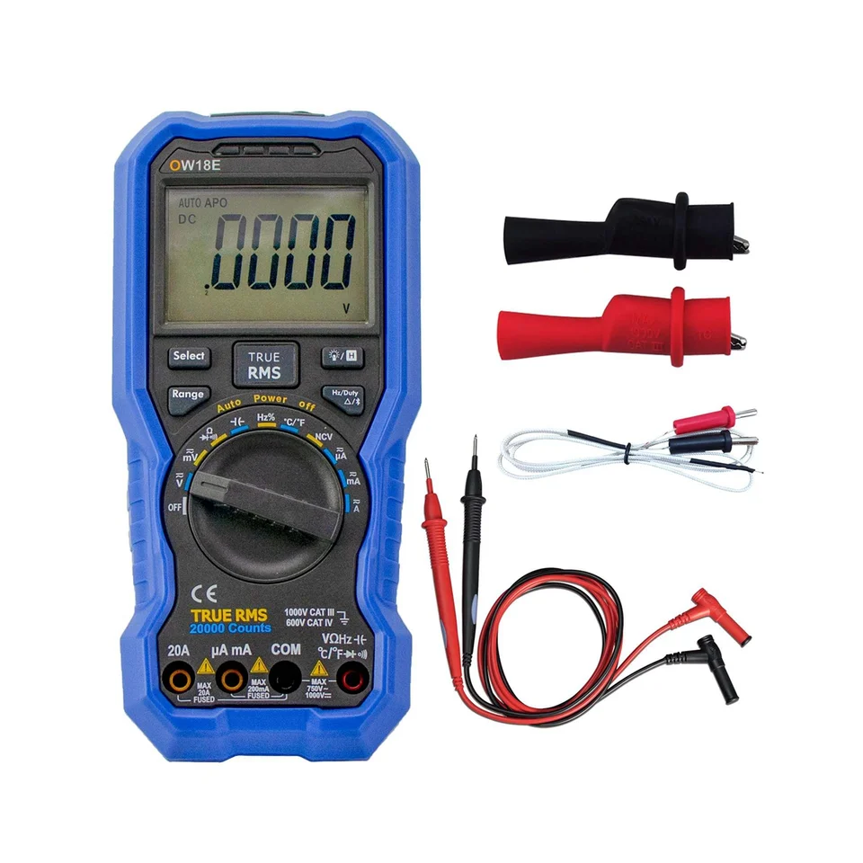 OWON OW18E 4 1/2 číslice inteligentné BLE4.0 TRUALICKÁ HODNOTA DIGITÁLNA HIGHO-PRECRISION LCD bezdrôtové pripojenie Multimeter