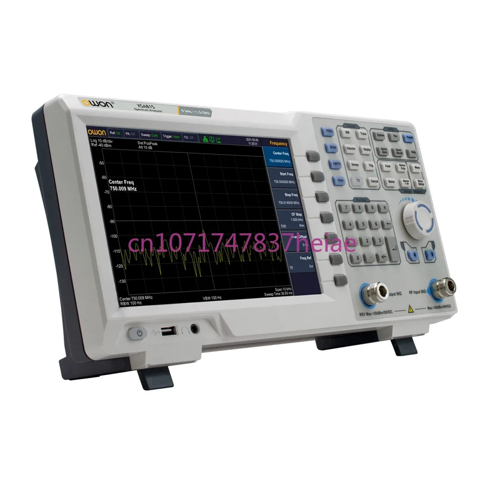 OWON XSA815TG Digital Spectrum Analyzer 9 palcov LCD 1280x800 1Hz šírka pásma 9 kHz TO1,5 GHz Frekvencia TG osciloskop