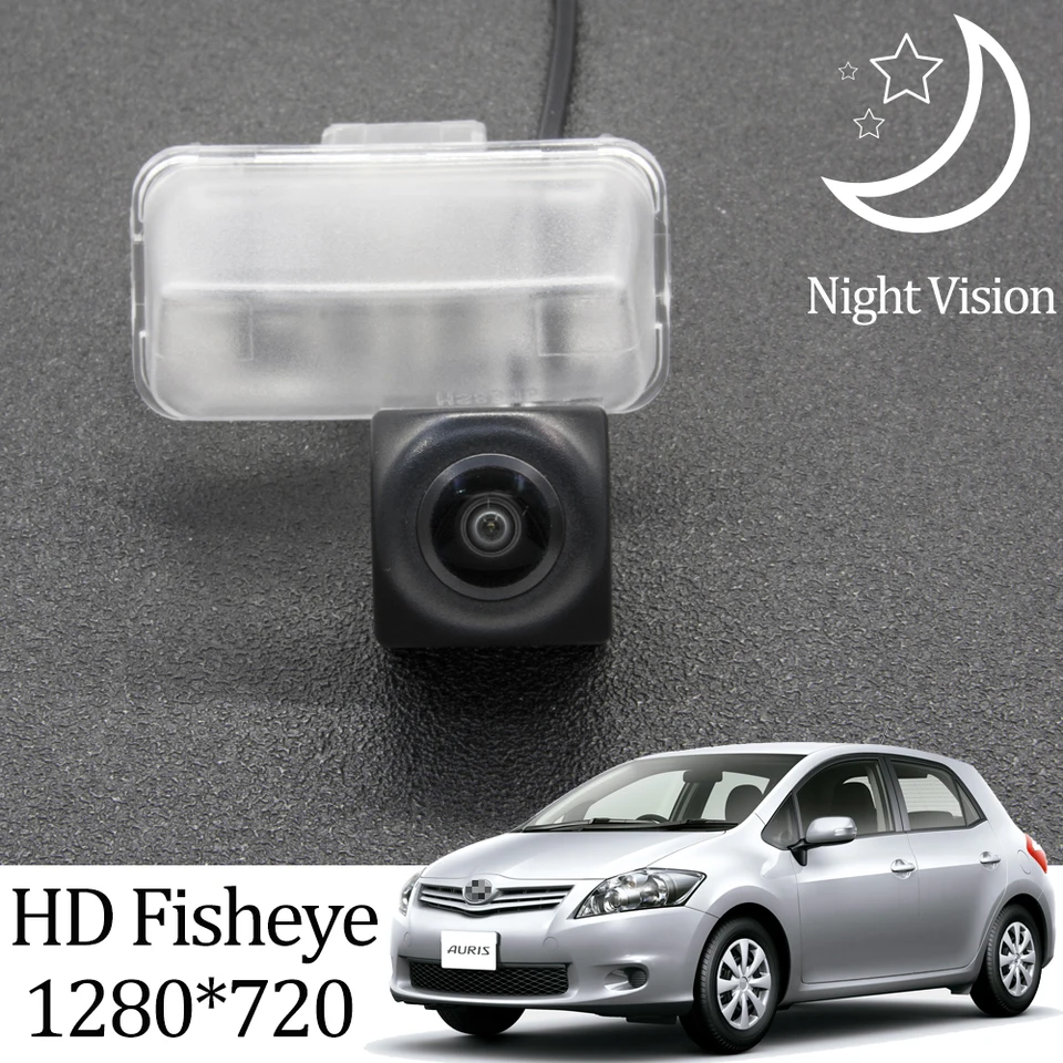 Owtosin HD 1280*720 Fisheye Zadný výhľad kamery pre Toyota Auris hatchback E150 2006-2012