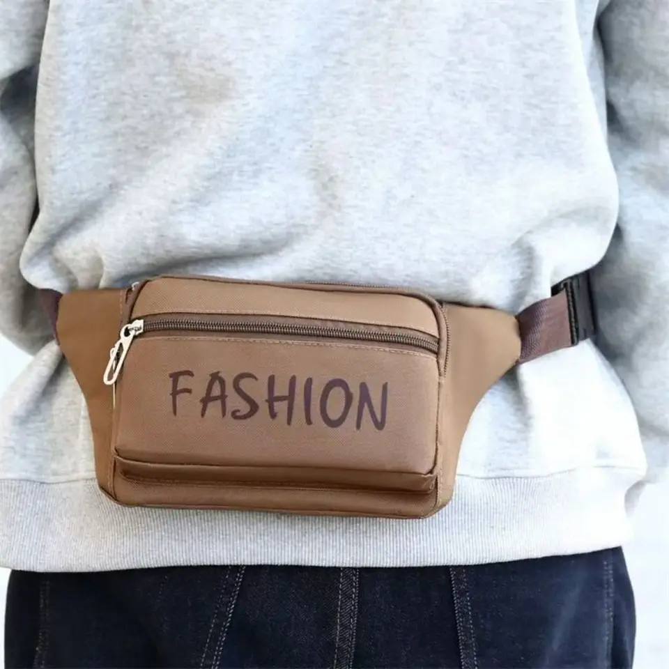 Oxford Cloth Trade Bag Multifunkčný khaki čierna hnedá zelená krížové vrecká s veľkou kapacitou Športový hrudník unisex