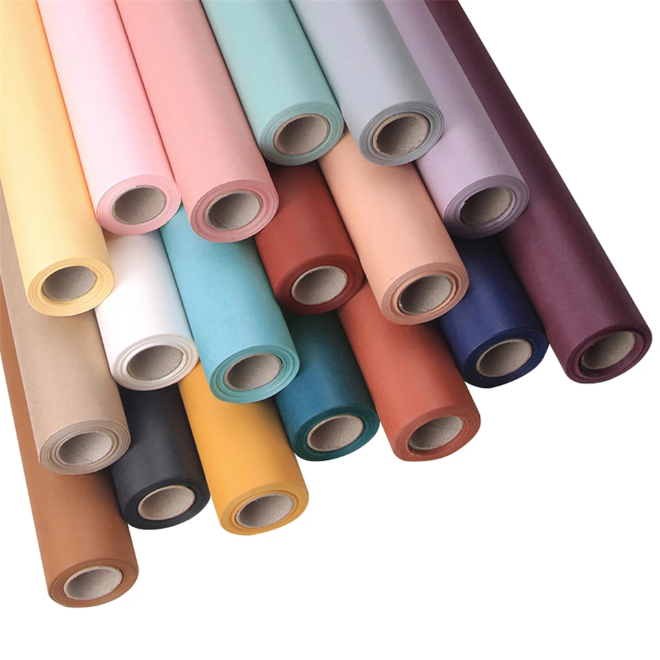 Oxford Paper Roll Vodotesný kvetinový kvetinový kytica DIY hrubý papierový baliaci materiál 8 yardov