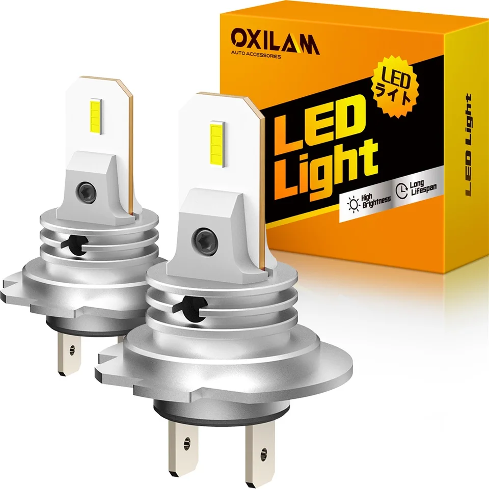 OXILAM 2X H7 LED dióda LED bez ventilátora H7 360 Žiarovka hlavy automobilu pre Mercedes W203 Benz W204 W211 W251 W212 6500K H11 LED dióda LED