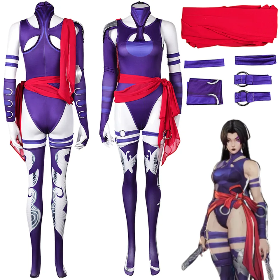 Ozdobné šaty betsy braddock cosplay for žien fialové oblečenie odevné hry rivala ženská superhrdina kostýmy Žena Fantasia Outfits