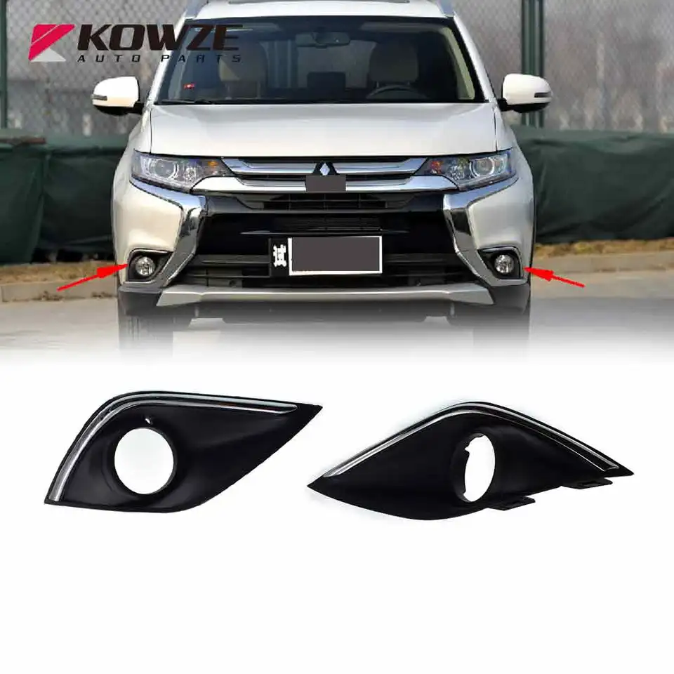 Ozdobný kryt na ľavú a pravú prednú hmlovú lampu pre nárazník pre Mitsubishi Outlander 2015 2016 GF2W GF4W GF6W GF7W GF8W 6400G243 6400G244