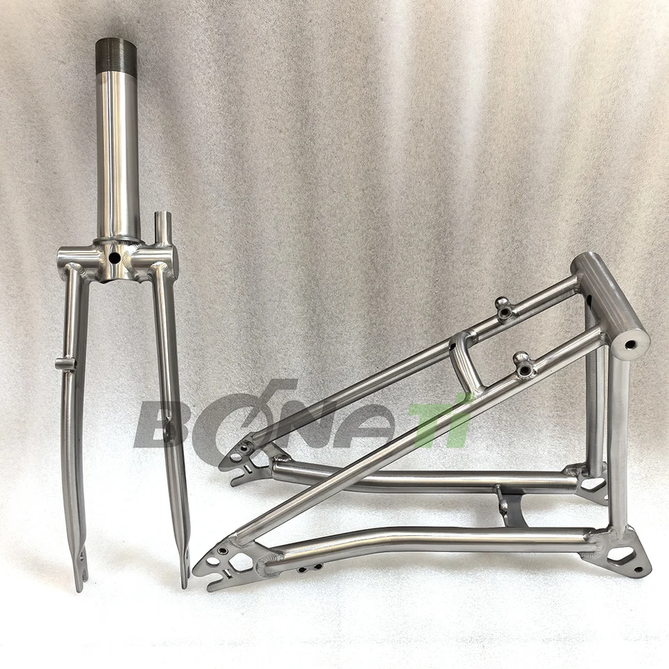 P LINE Titanium Brompton predná vidlica a rám zadného trojuholníka, TR-poháňanie bicykla