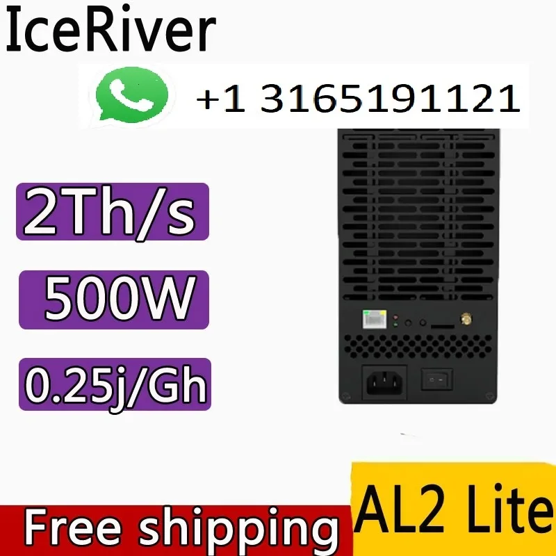 P. Najlepší predaj kúpiť 5 Získajte 3 zadarmo !! ICERIVER AL2 LITE 2TH/S 500 W MINER ALPHIUM Alph Mining ASIC Crypto Miner Blake3