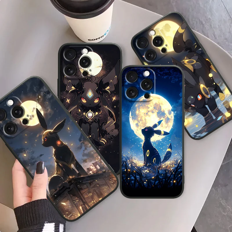 P-Pokemon Moon ibrahimon roztomilý pre iPhone 15 14 13 12 11 xs xr x 8 7 se max