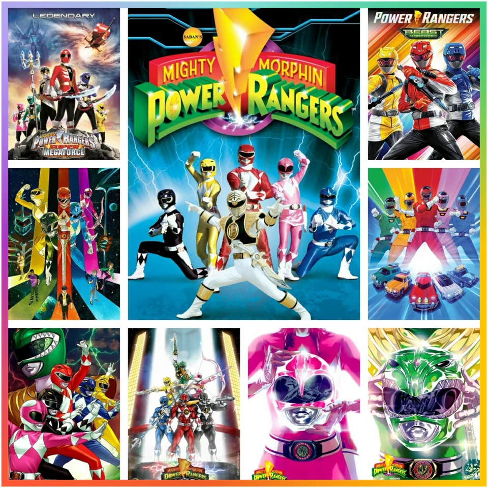 P-Powers-R-Rangers Beast Cross Stitch Disney Diamond Maľba mozaiky výšivka stena dekorácie 5d