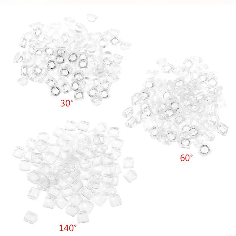 P0UA 100ks objektív pre 5050 LED WS2812 APA102 WS2811 SK6812 30 60 140 stupňa šošovky