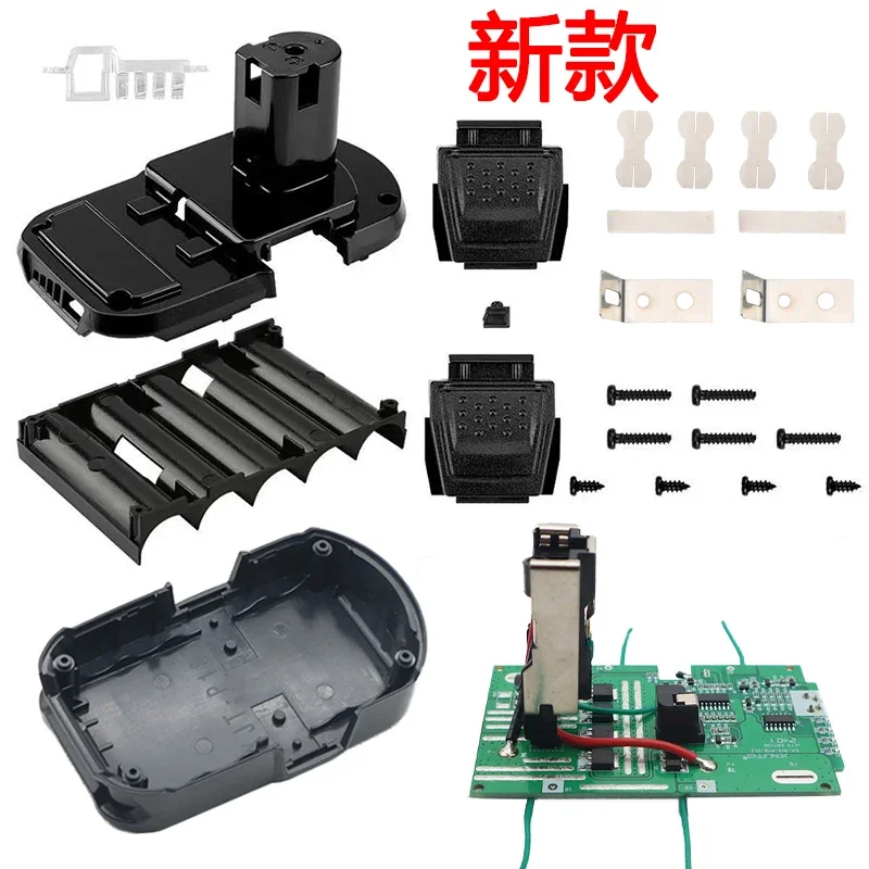 P108 5*18650 Li-Ion Battery Plastové puzdro na nabíjanie obvodov PCB Box pre Ryobi 18V P103 P118 BPL-1815 1820G ONE+