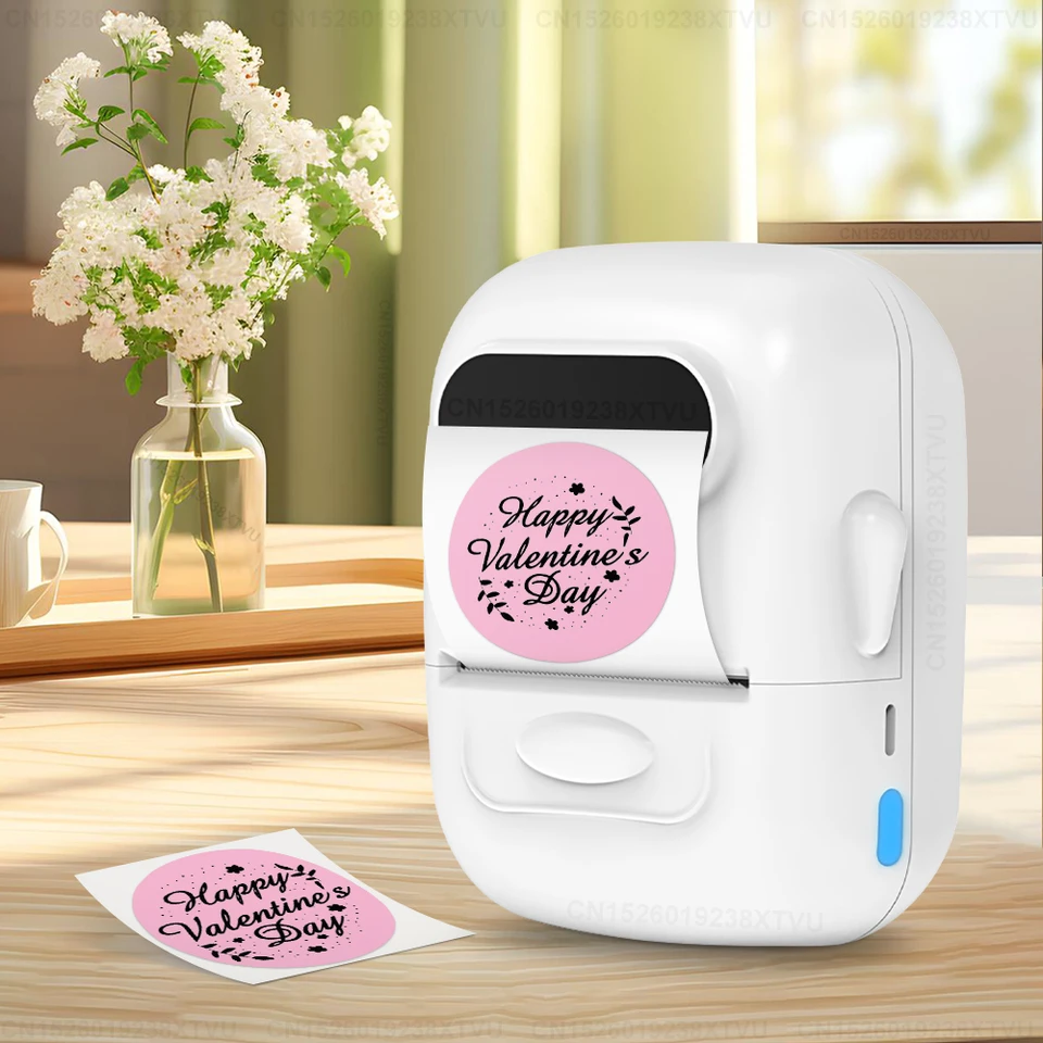 P50 Adhesive Sticker Tlačiareň podobná ako M110 E210 Label Maker prenosný domáci stroj na stroj DIY Názov priehľadné nálepky