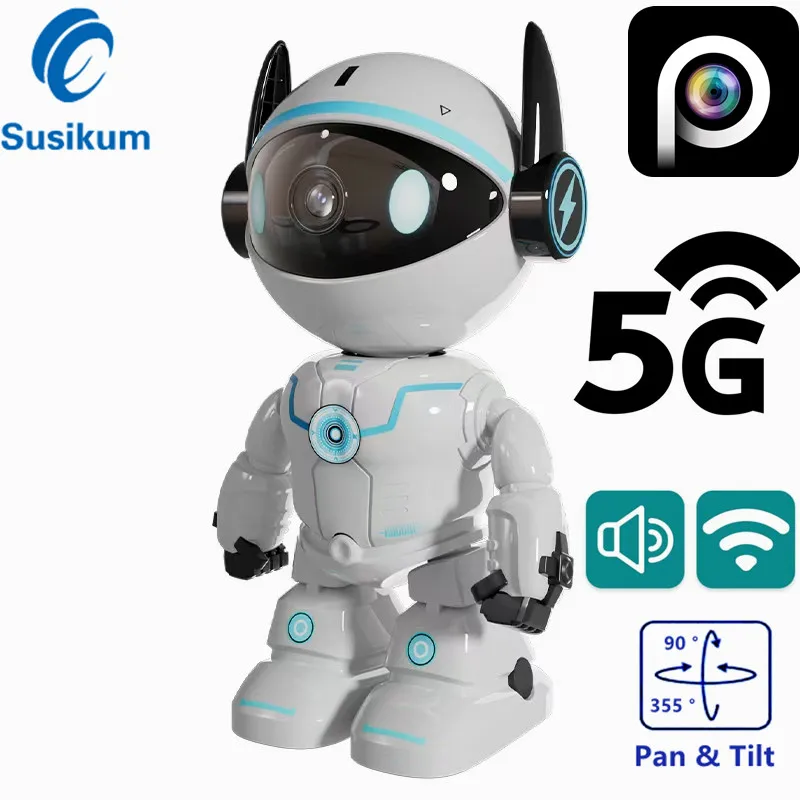 P6SLite Robot Camera 5MP WiFi Indoor PTZ bezdrôtová bezpečnostná kamera IR Night Vision Two Way Audio Auto Tracking Baby Monitor