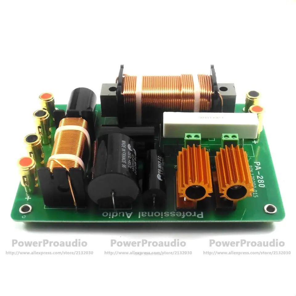 PA-280 2way crossover 800W-1000W Frekvenčný delider pre reproduktory JBL 15 palcov
