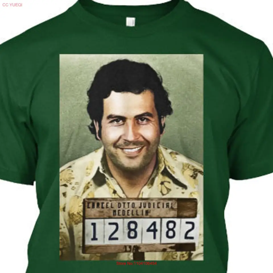 Pablo Escobar mugshot tričko dlhé alebo krátke rukávy