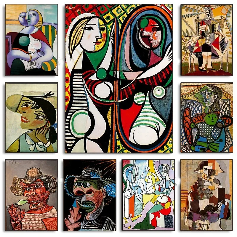 Pablo Picasso Slávny maliar Masterpiece Plagát a tlač plátna tlačiareň