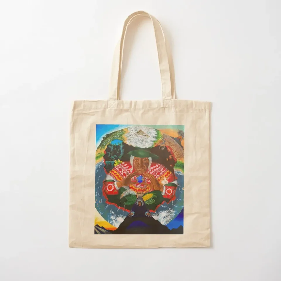 Pachamama Tote Bag Table Bag Opreable Shopping Bag