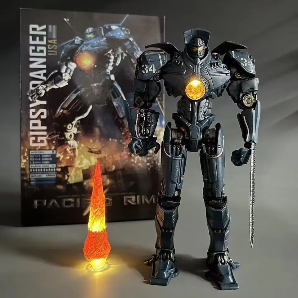 Pacific Rim Deluxe Light Edition Gipsy Danger Action Figure Limited Moveble Obsidian Fury Model Model Model Deti