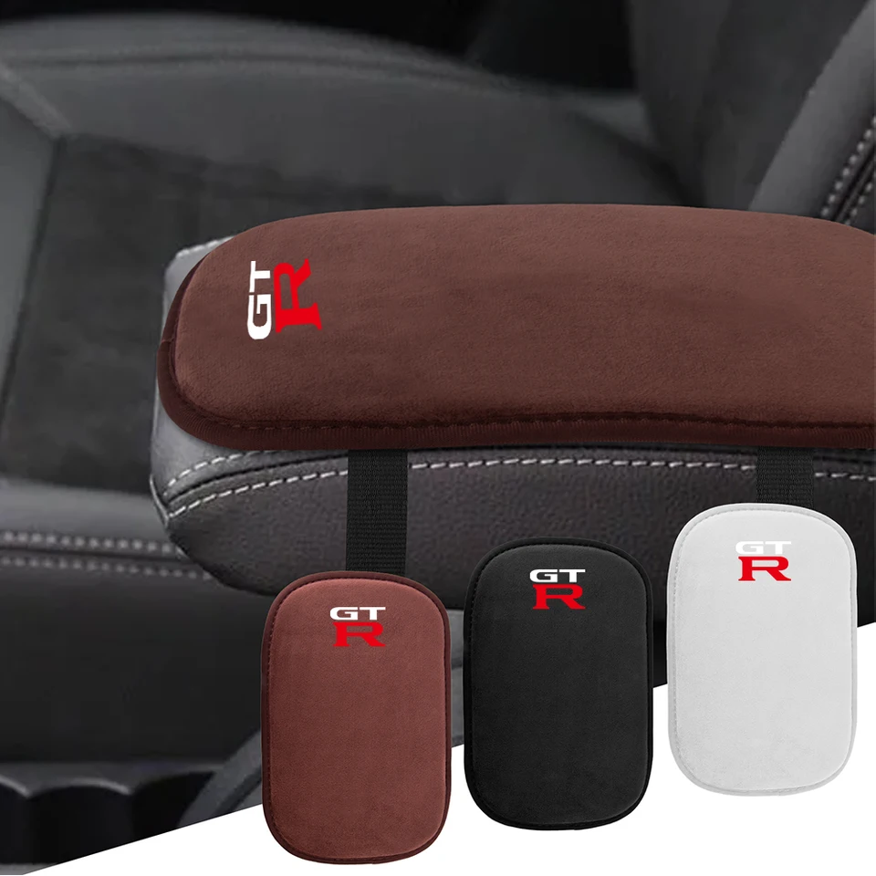 Pad na lakťovú lakťovú lakťovú krabicu Suede Central Console Lirlt Box Protection Cover pre Nissan J10 Trail Qashqai Juke Leaf Micra Poznámka hliadka