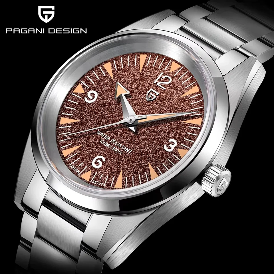 Pagani Design 2024New Fashion Men Sports Quartz Watches TMI VH31 Sapphire z nehrdzavejúcej ocele Nočné ľahké hodiny reloj hombre pd1793