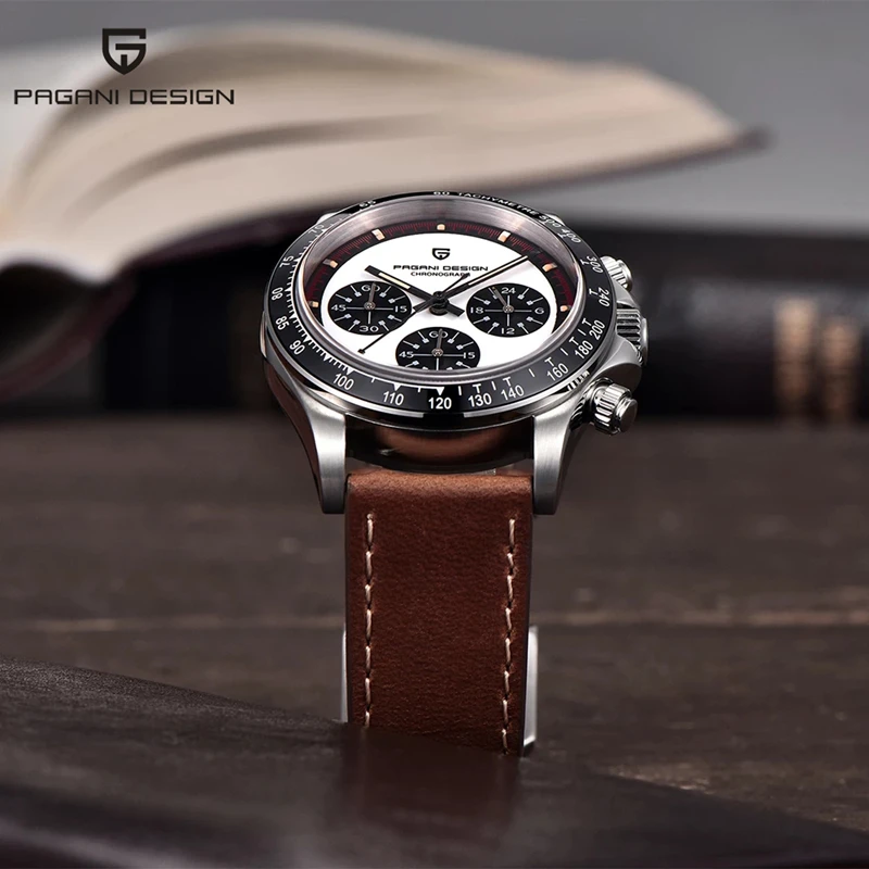 Pagani Design v2 40mm Classic Watch for Men Luxusný zafírový sklenený multifunkčný chronograf Business Men's Quartz Watches