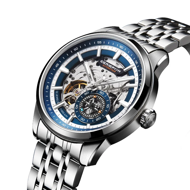 Pagani Designs Mens Automatické hodinky pre mužov Luxusné duté módne vodotesné náramkové hodinky Man Mechanical Watch Relogio Masculino