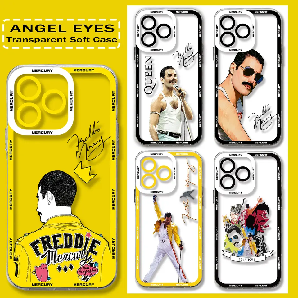PAILNE PAILE KUREJ FREDDIE MERCURY PRE SAMSUNG A71 A53 A50 A52 A52S A72 A71 A22 A20S A20 A30 A11 4G 5G Transparentné krytie