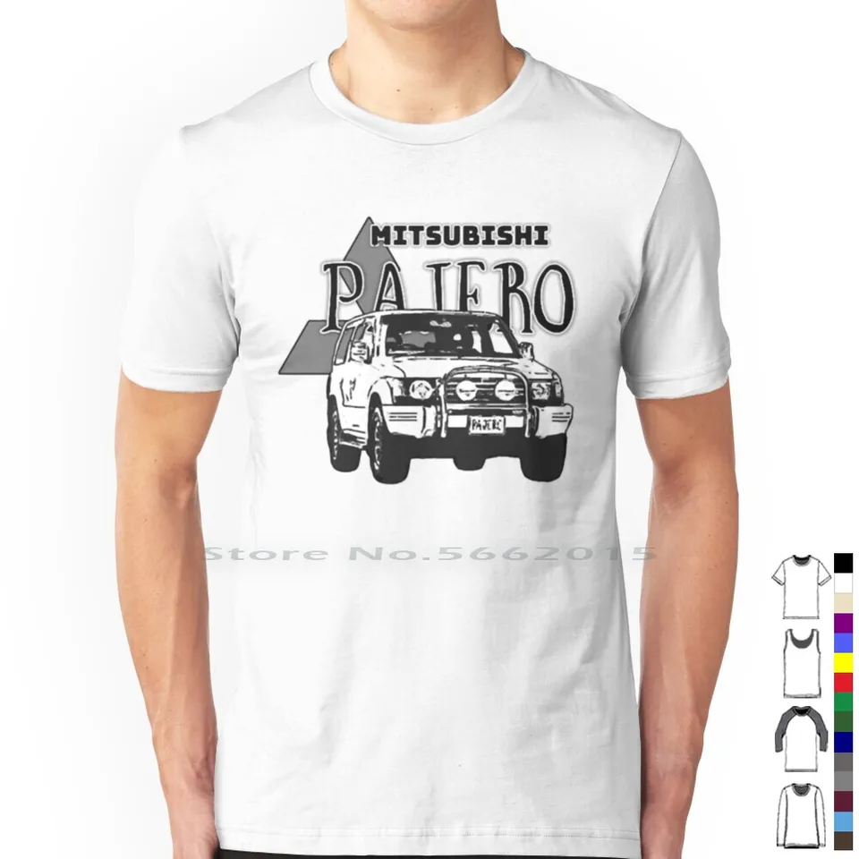 Pajero 100% bavlnené tričko Montero offroad Pajero Pajero Sport Car Terrain Tour Off Road Shogun 4WD retro vinobranie tričko krátke