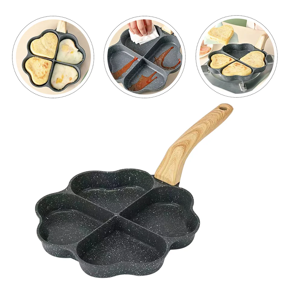 Palacinková panvica Maifan Stone Omelete Fring Pot Griddle Wood Pans Opätovné použitie zvedavého zvedavého zvedavého zvedavého zvodu