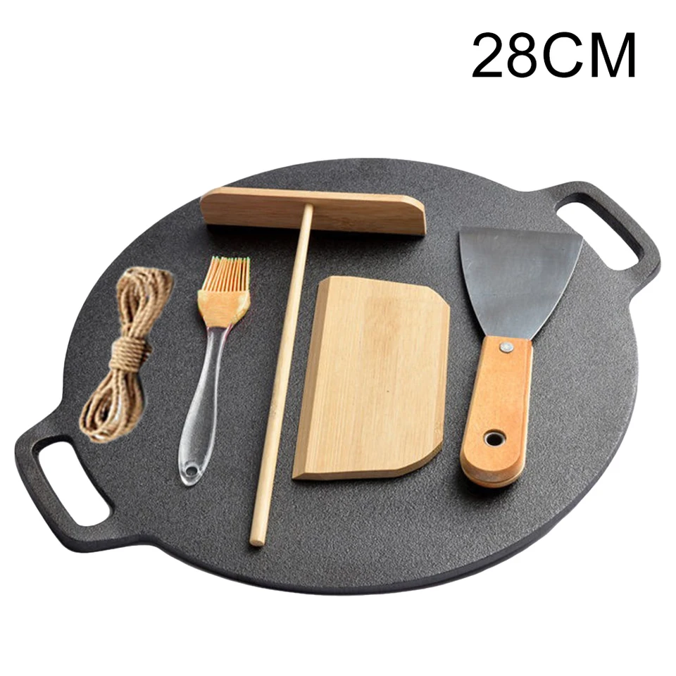 Palacinková panvica Pancake Panňačka Non palica liatinová panvica s rukoväťou palackou na pečenie BBQ Grill Pank pre vonkajšie kemping