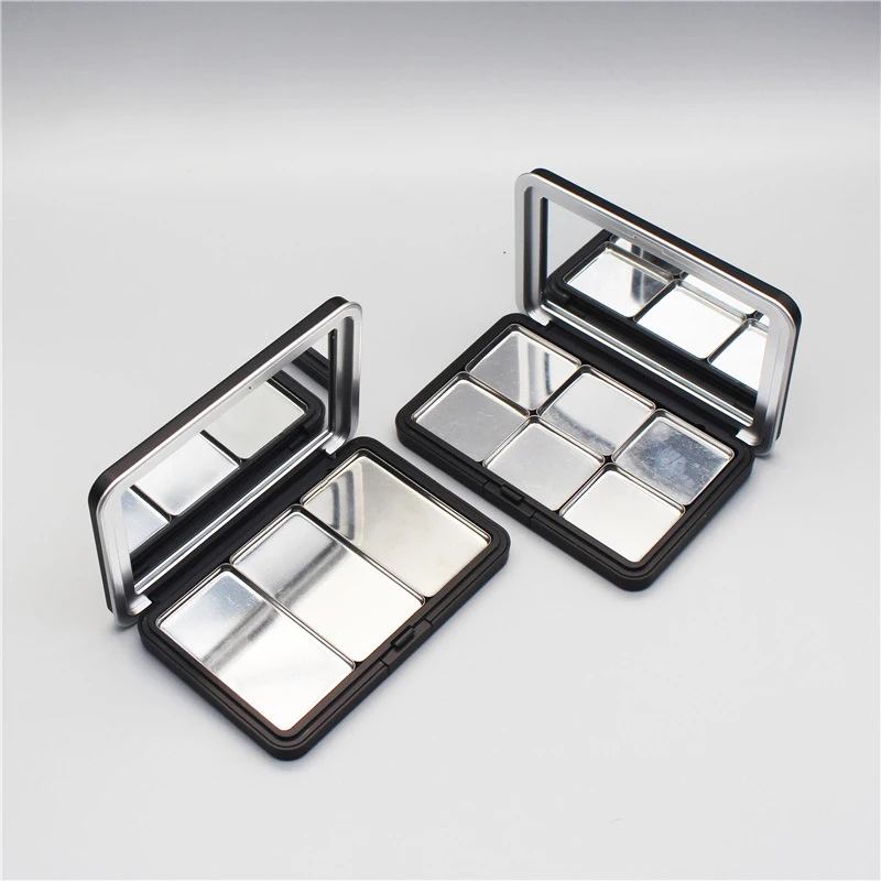 Paleta s prázdnou magnetickou kozmetickou paletou 1pc 3/6/12/15 mriežky 20 mm železná doska a kefové očné tiene Červenanie rúžu pre domácich majstrov make -up