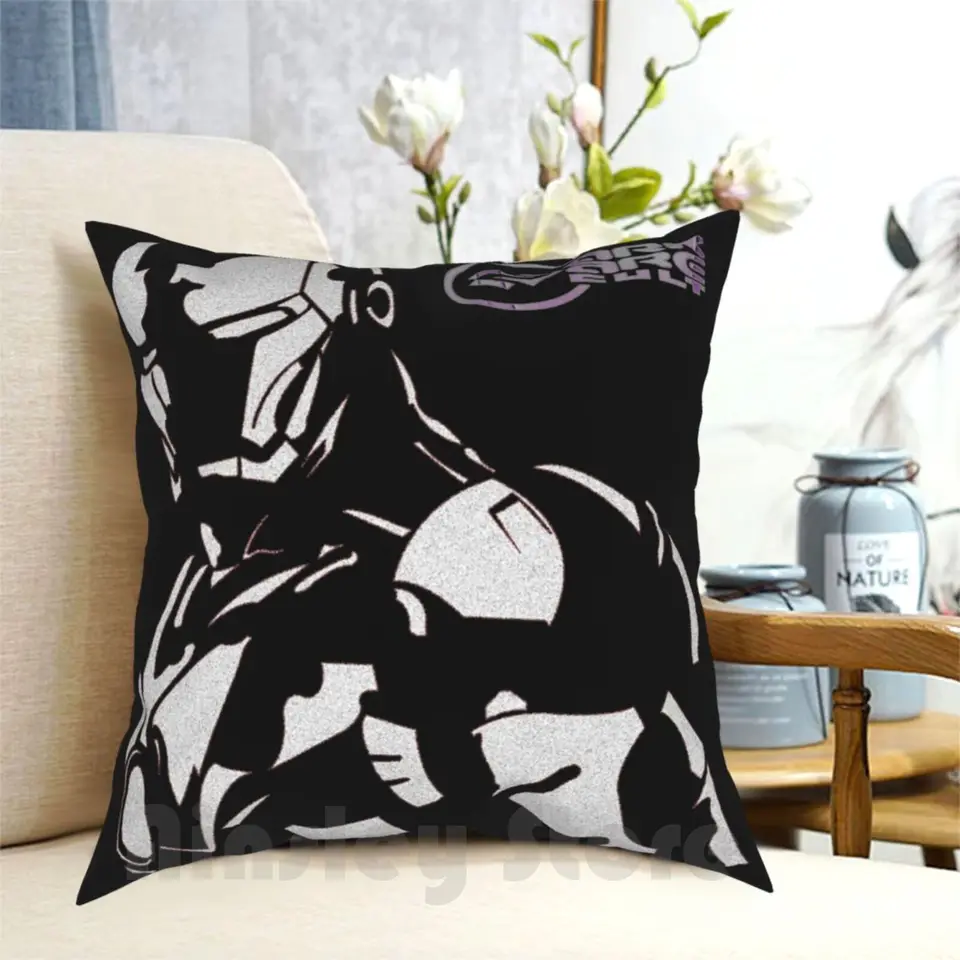 Paliev vankúšov tlačený domáci vankúš Soft Soft Trow vankúš Tony Stark Comics Movies Tribute Hollywood Cool Pinahu Markware Cult