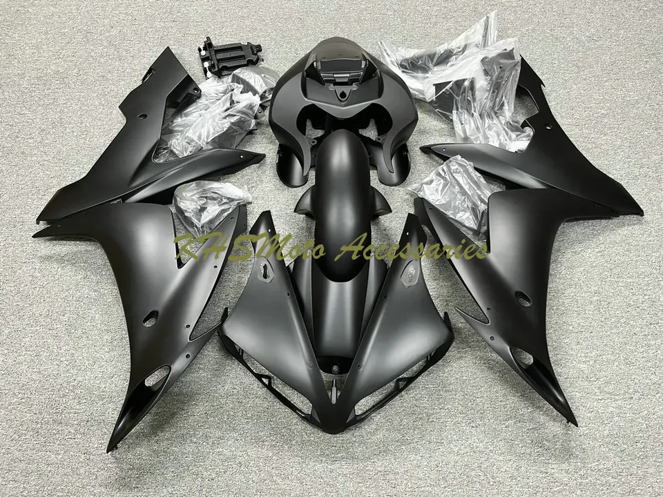 Palivová nádrž ABS Fairings Kit pre Yamaha YZF R1 2004 2005 2006 YZFR1 YZF-R1 04-06 Vstrekovanie Všetky matné čierne karosérium