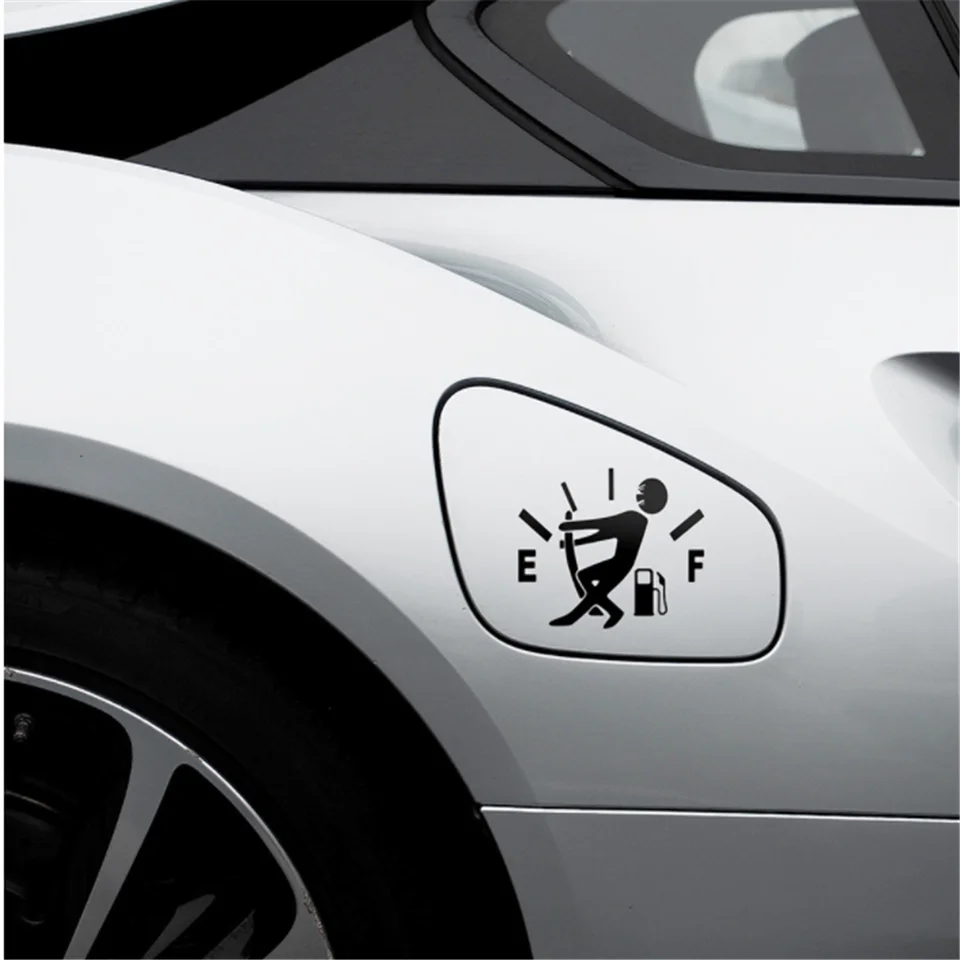 Palivový gage prázdny nálepka Styling pre Peugeot 207 107 Polo Renault Captur Toyota Aygo Opel Astra BMW F30
